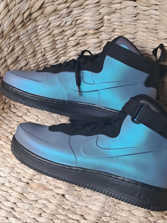 Nike Air Force 1 High Foamposite Cup Light Carbon Sz 10.5 Like NEW!!!